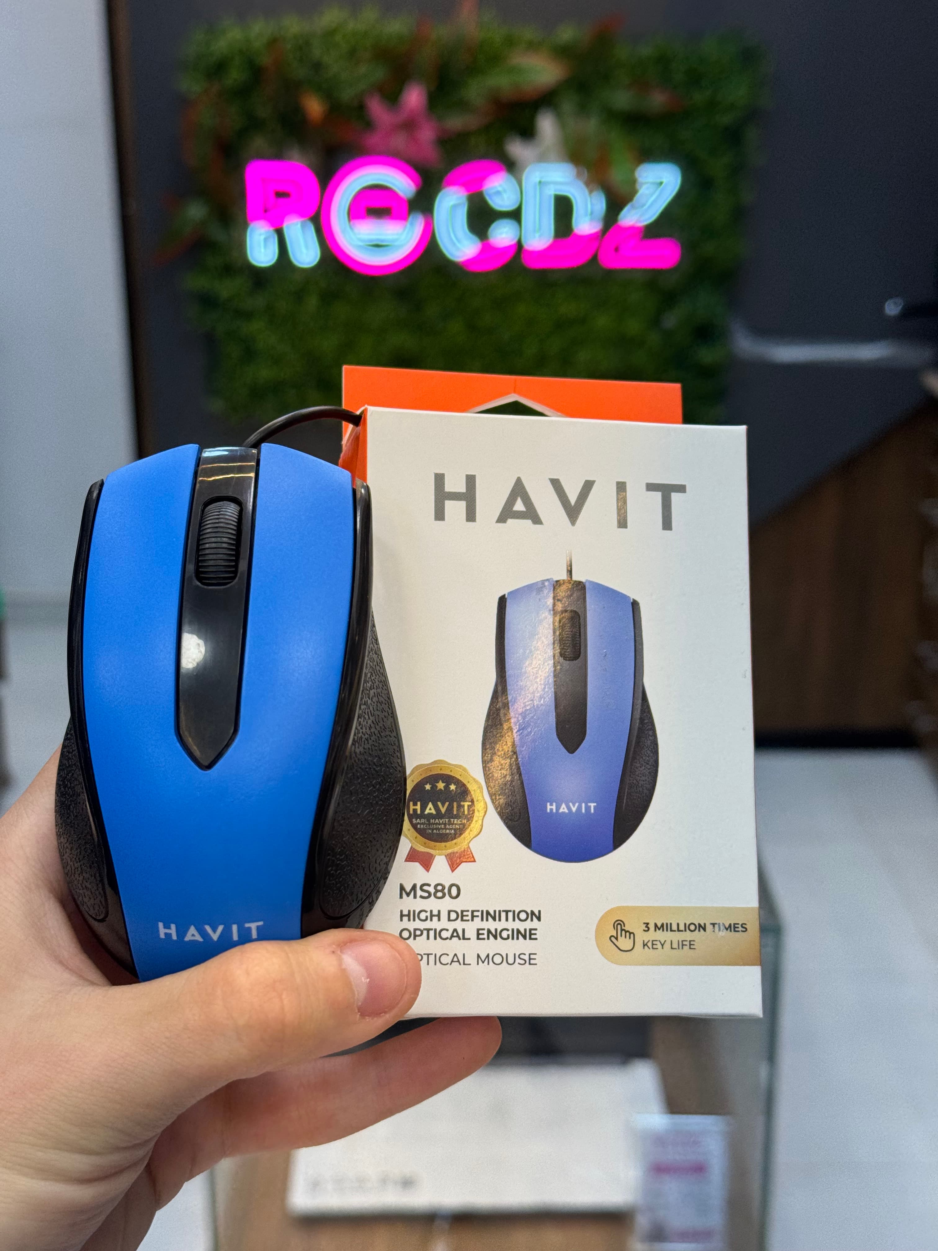 Souris bureau Havit avec fil MS80  - 1
