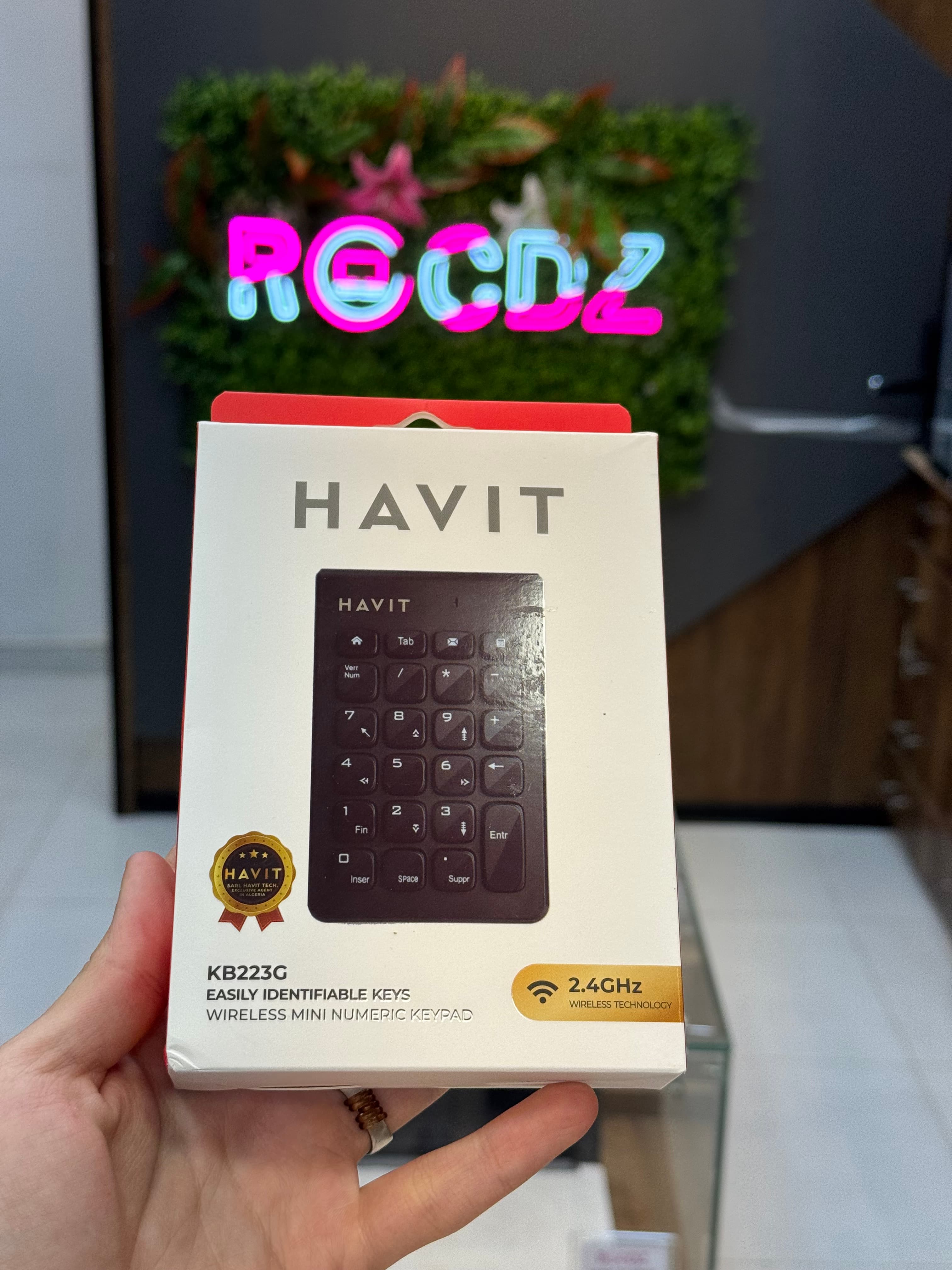 Pavé numérique Havit sans fil KB223G - 1