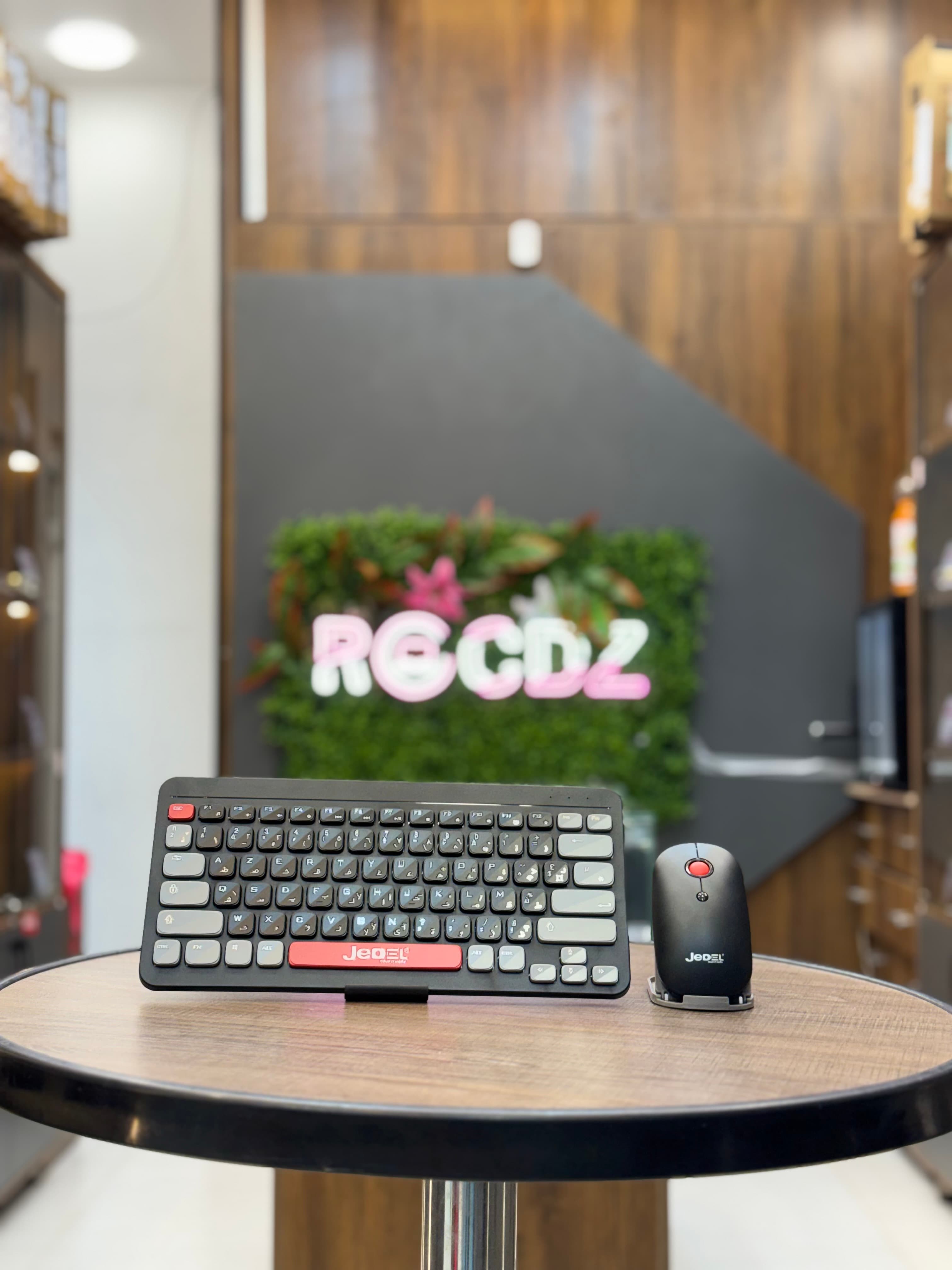 Clavier Jedel WS681 sans fil avec souris  - 1